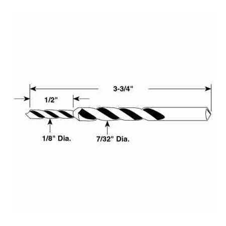 Prime-Line Step Drill for Plunger Latches (Single Pack) P 7922